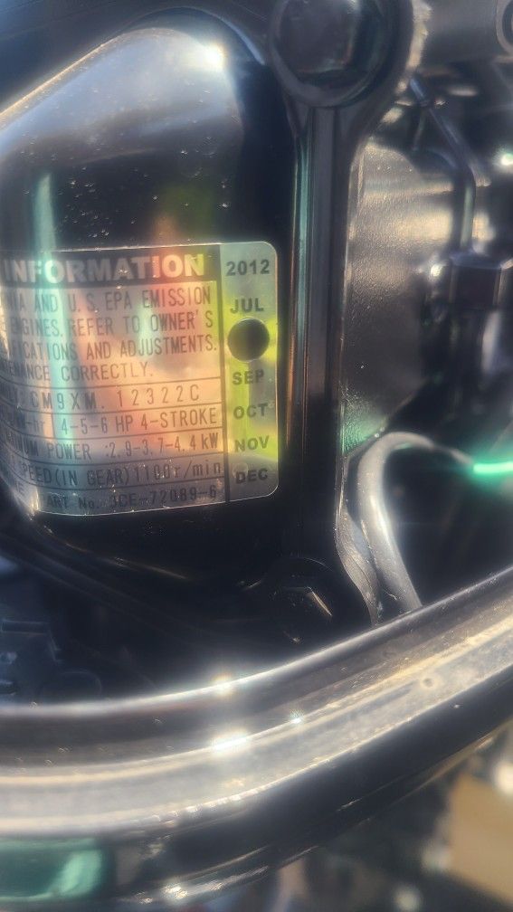 Mercury 4 Stroke 6HP Motor