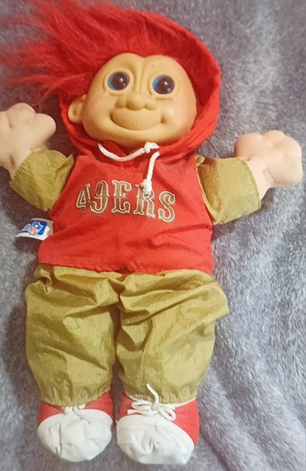 San Francisco 49er Troll Doll