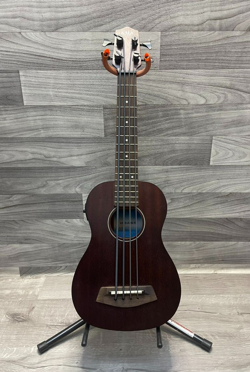 Kala U-Bass RMBL-FS Ukulele  – Acoustic-Electric – Rubber Strings – w/ Soft Case (A1D019541) - Very Good Condition