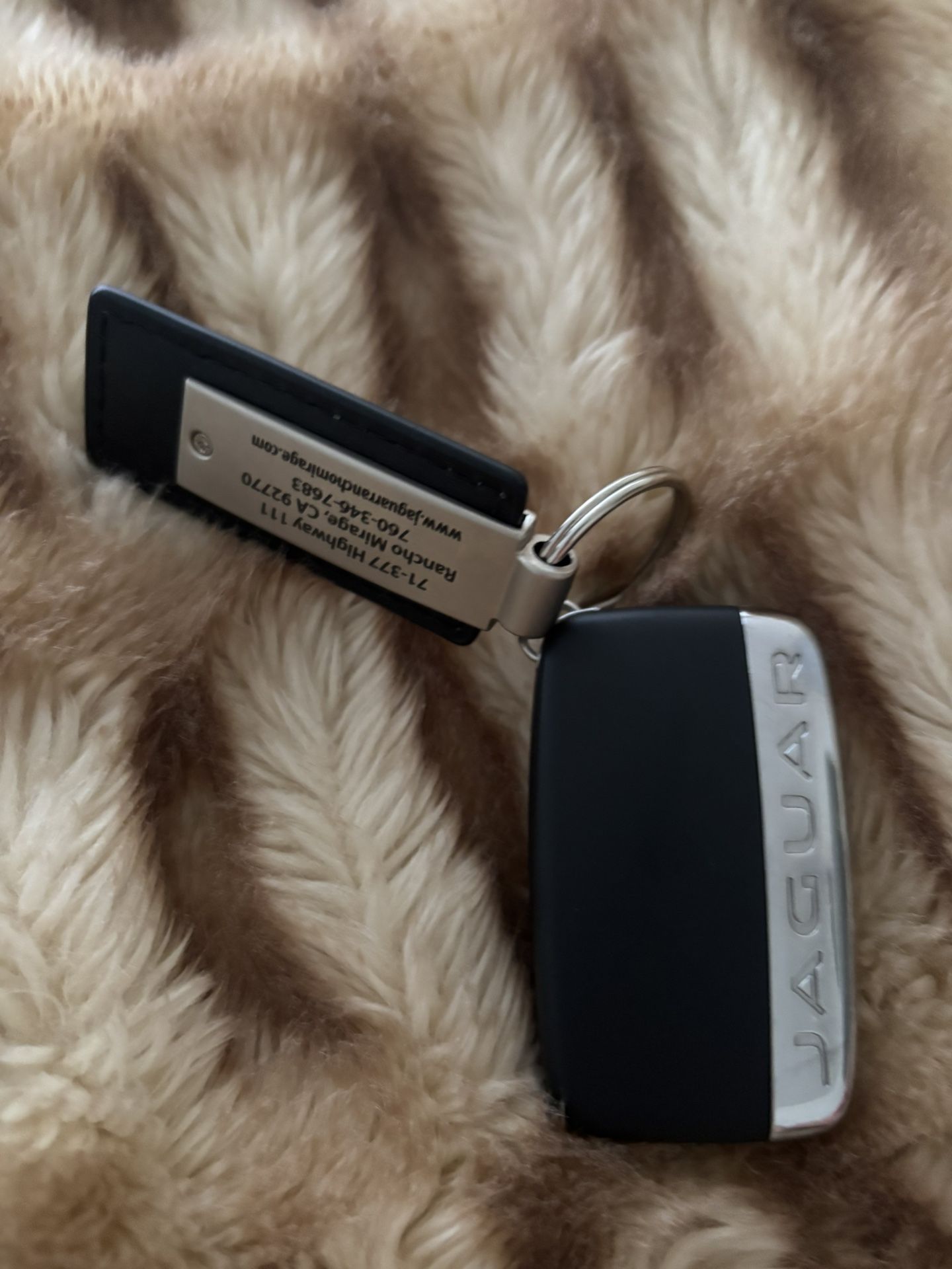 Jaguar key fob And Chain New