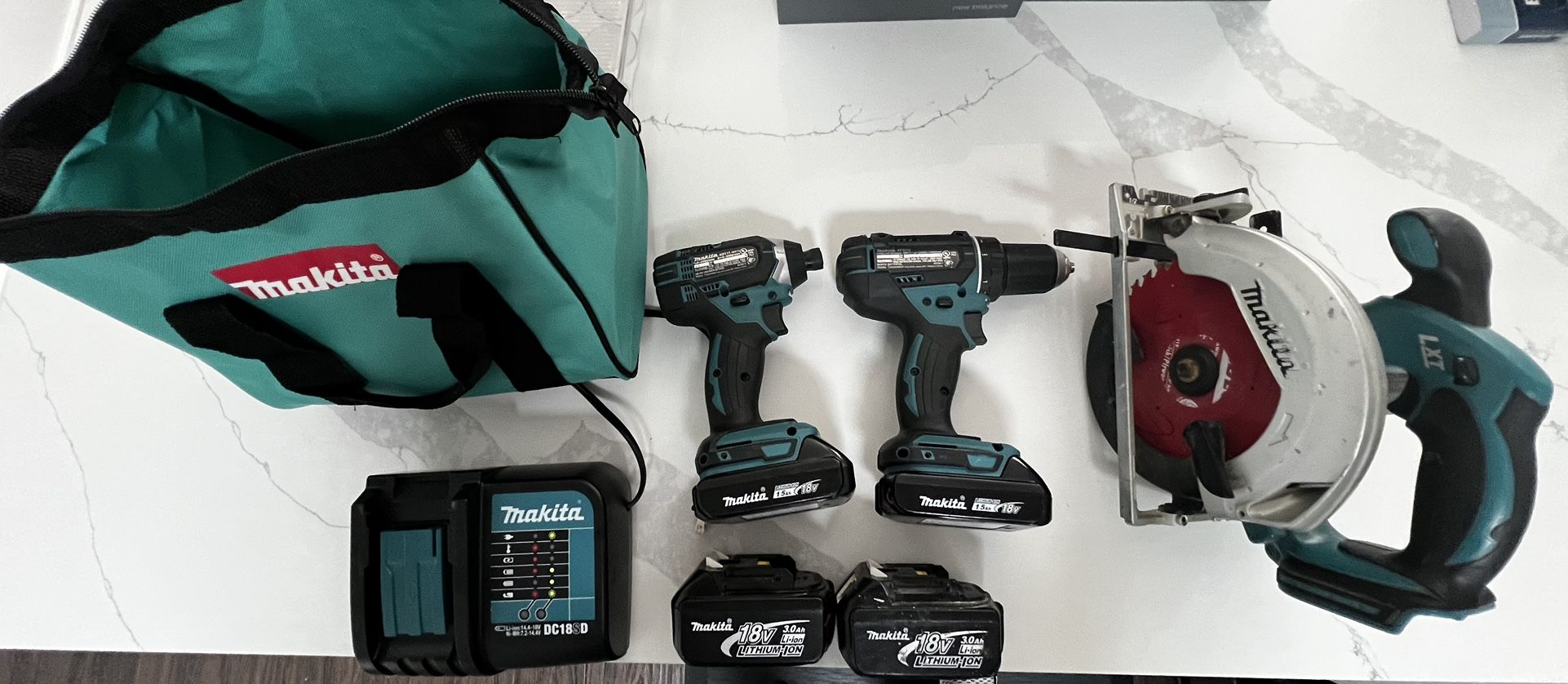 Makita Drill Combo with Circular Saw