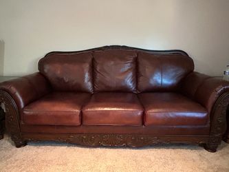 Genuine Leather Sofa Set
