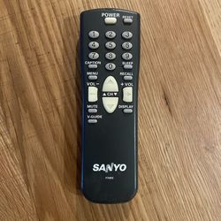 Vintage Sanyo FXMG TV Remote Control Genuine OEM (Glow in the Dark Buttons)