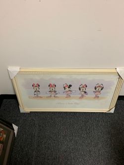 Minnie Mouse framed poster