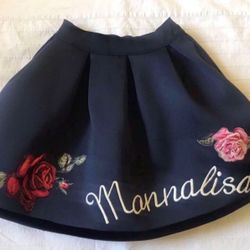 Italian Monnalisa Girls Skirt (size 12) In Excellent Condition      