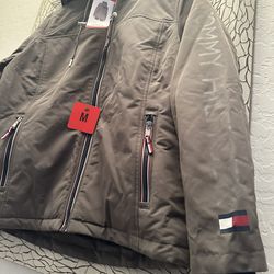 Brand New Winter Jacket / Woman’s Medium Size Tommy Hilfiger Ladies' Lined Jacket (Charcoal, M) 