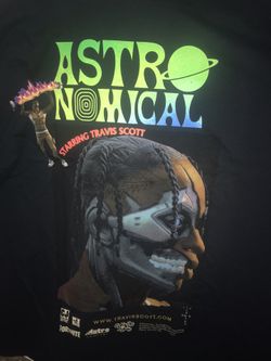 Travis Scott Astronomical Fortnite t shirt sz XL Black New