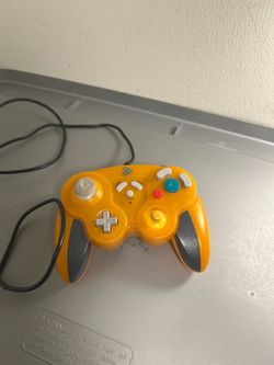 Orange Clear Wired Game Controller Dual Analog Turbo Retro Gaming Controller