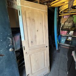 Knotty Alder Wood Door