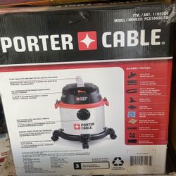 Porter-Cable 5 Gallon, 4 HP Stainless Steel Wet/Dry Vacuum