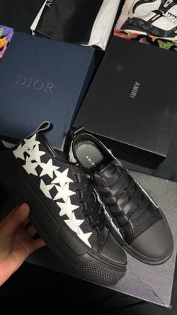 Amiri Stars Low-Top Sneakers Black White