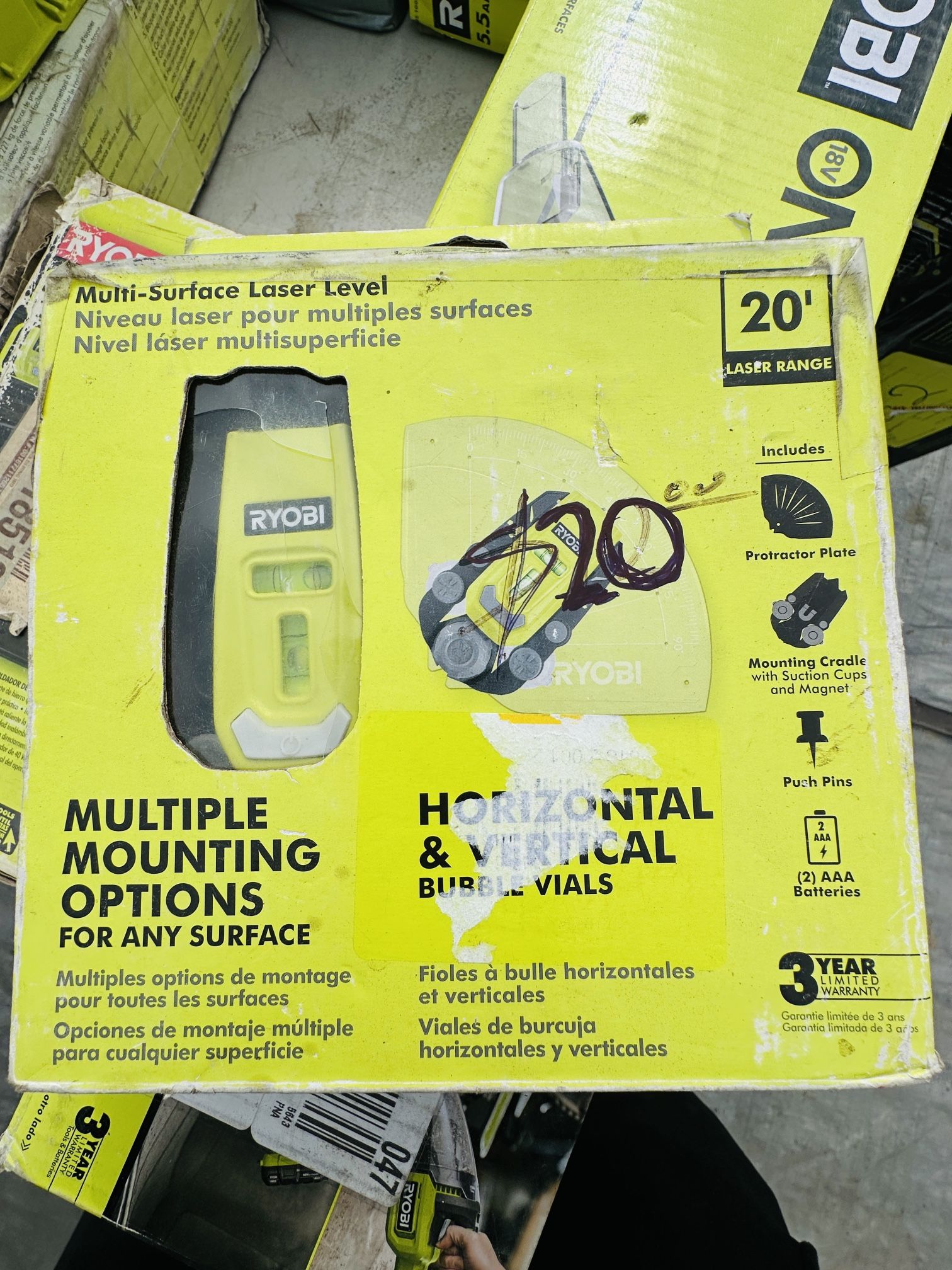RYOBI Multi Surface Laser Level