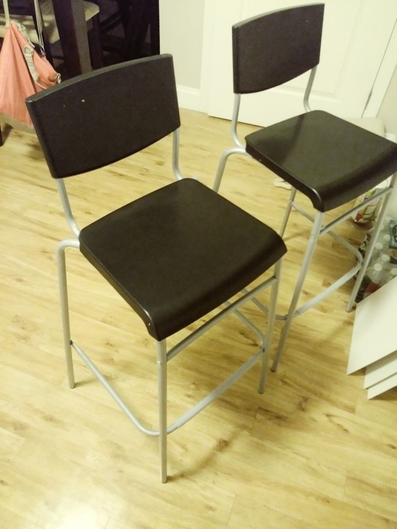 2 bar height stools (29 inches) $50