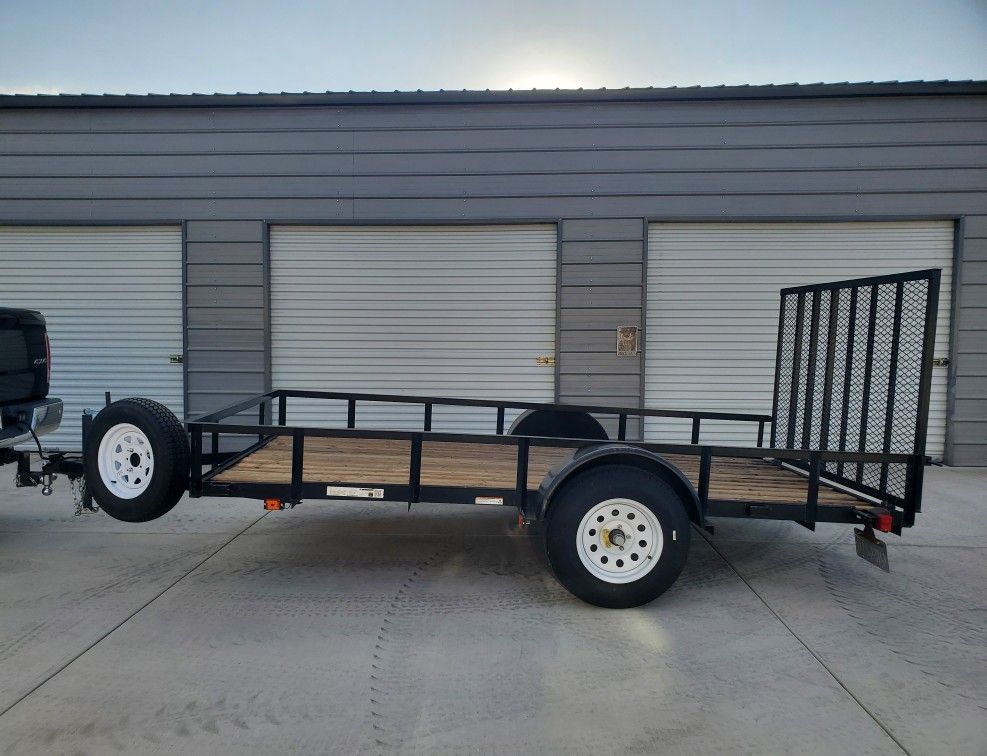 2021 Carry-On Single Axle 6 1/2' x 12' Utility Trailer With Ramp Gate
