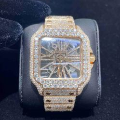 Skeleton Moissanite Watch
