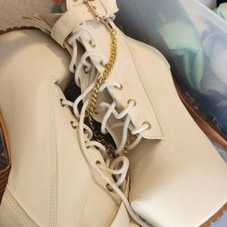 White Boots Size 7
