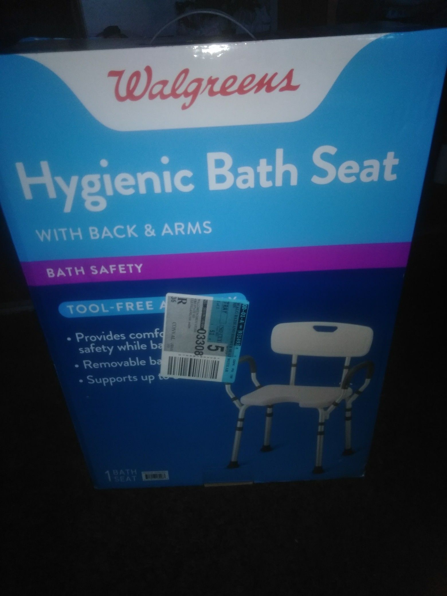 New hygienic bath seat with Bach&arms