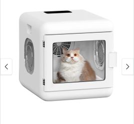 Pet Hair Dryer Box, Ultra Quiet Blow Dryer 6L Capacity for Cats and Small Dogs