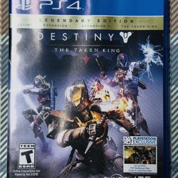 PS4 Games: Destiny: The Taken King Legendary Edition Tested/Works With Case