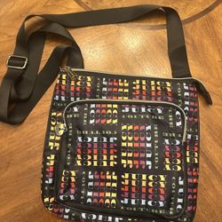 Juicy Couture Rainbow Crossbody Bag Streetwear Y2K Vacation Purse Casual Beach