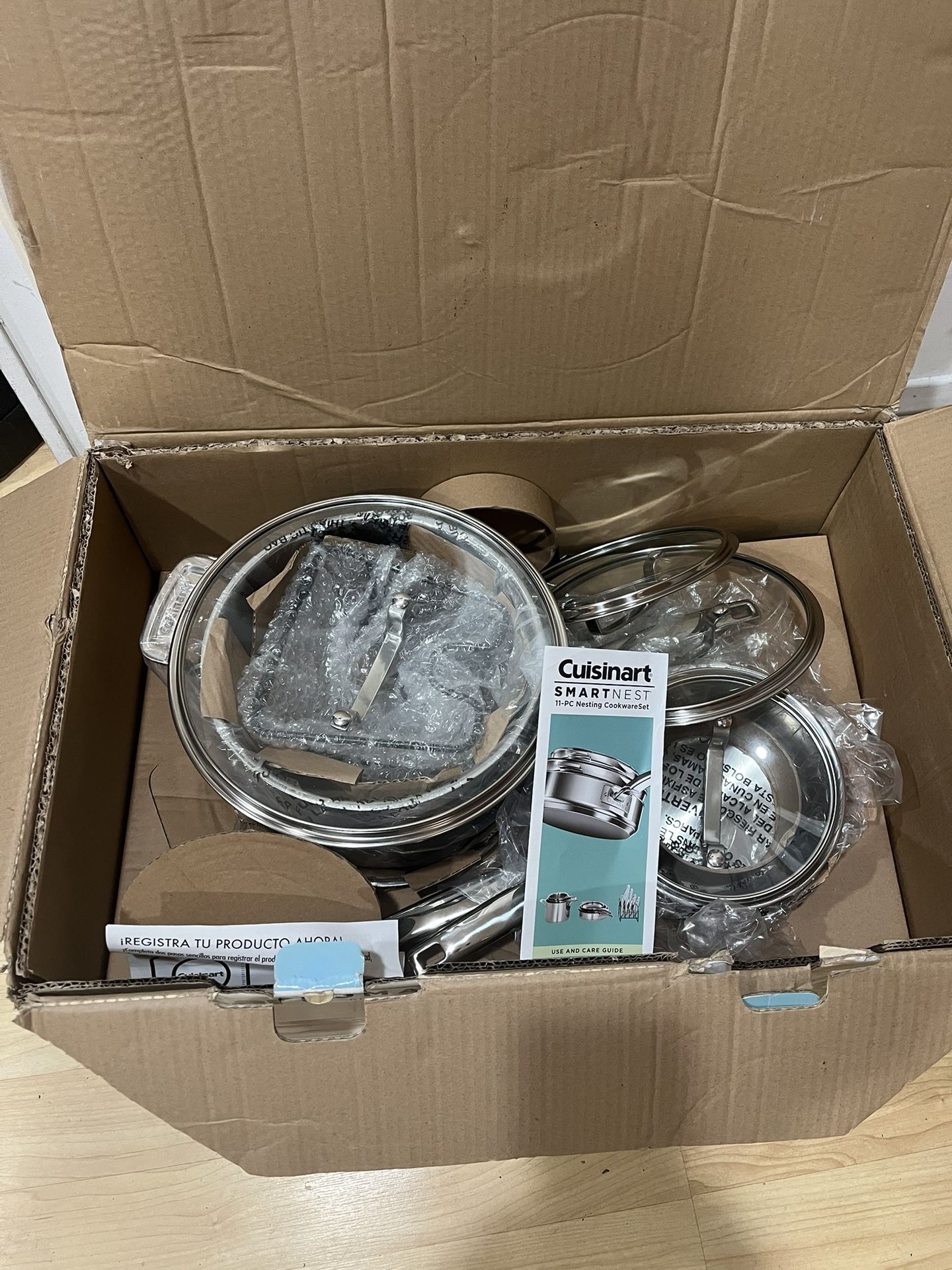 New Cuisinart SmartNest Stainless Steel 11pc