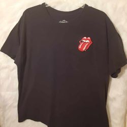 Official Rolling Stones Tongue and Lips Logo T-Shirt Size XL