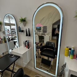 Salon Mirror Big With Light 