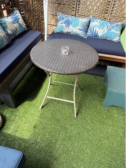 Folding outdoor table