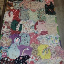 Huge Lot of Girls 2T Pajamas 