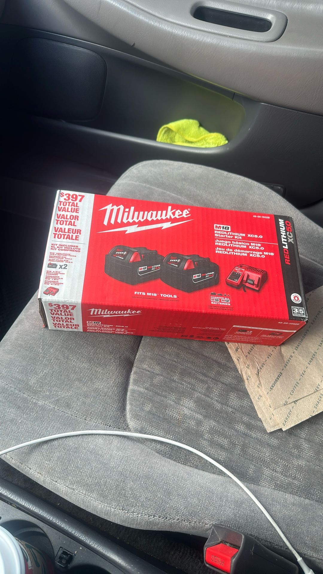 Two Brand New Batteries, 5.0+ Rapid Charger