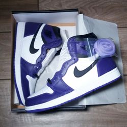 Jordan 1 Court purple