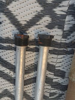 Water heater anode rods x2 (magnesium)
