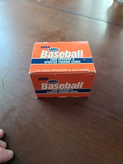 1985 Fleer Baseball Updated Trading Set