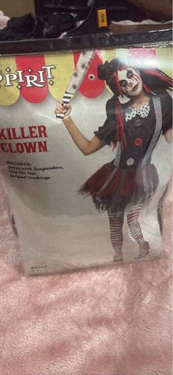 Spirit Killer Clown Adult Halloween Costume M/S