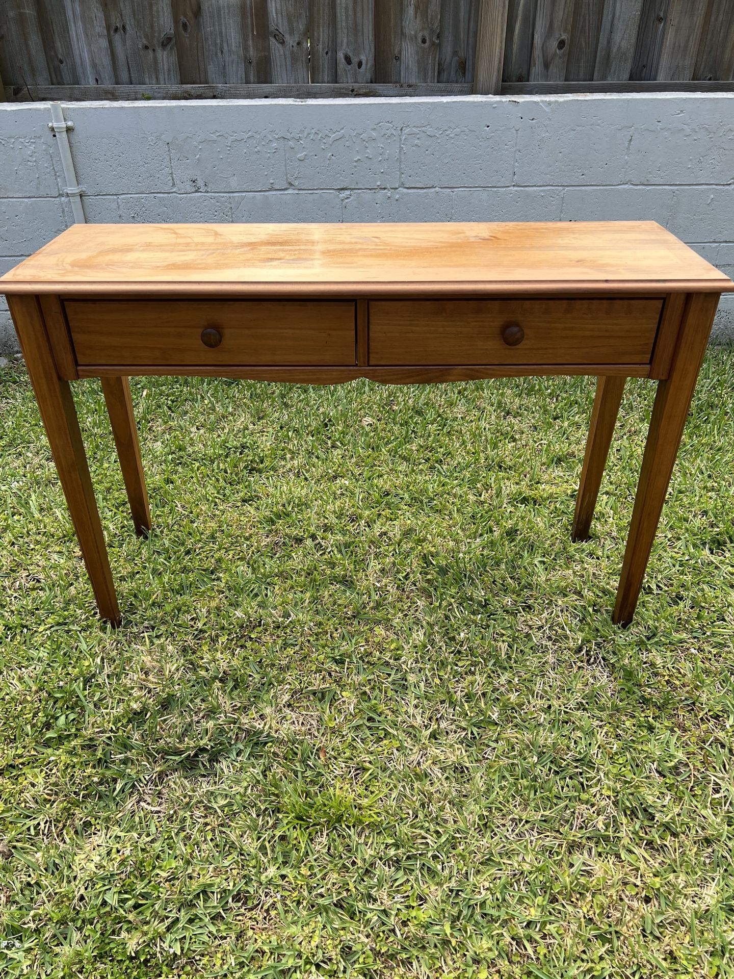 Wood Console Table