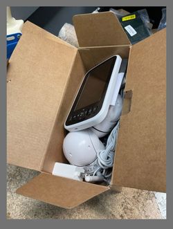 Baby Monitor with 2 Cameras and Audio, No WiFi Secure FHSS, 30-Hour Battery, Remote PTZ, Auto Night Vision, Room Temperature, Two-Way Audio?Lullabies?