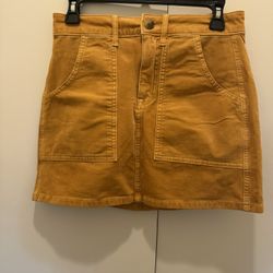 Corduroy Mini Skirt 