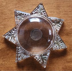 Antique Victorian Goofus Glass Magnifying Glass Paperweight