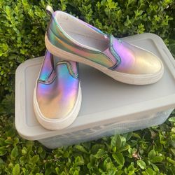 Holographic Slip Ons 