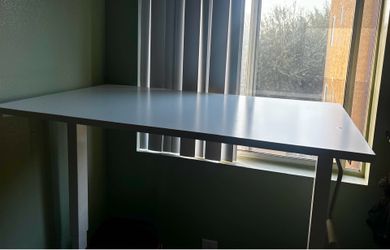 White Desk- Standing/Sitting: IKEA