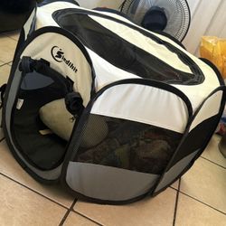 Schnoodle Puppy Playpen 