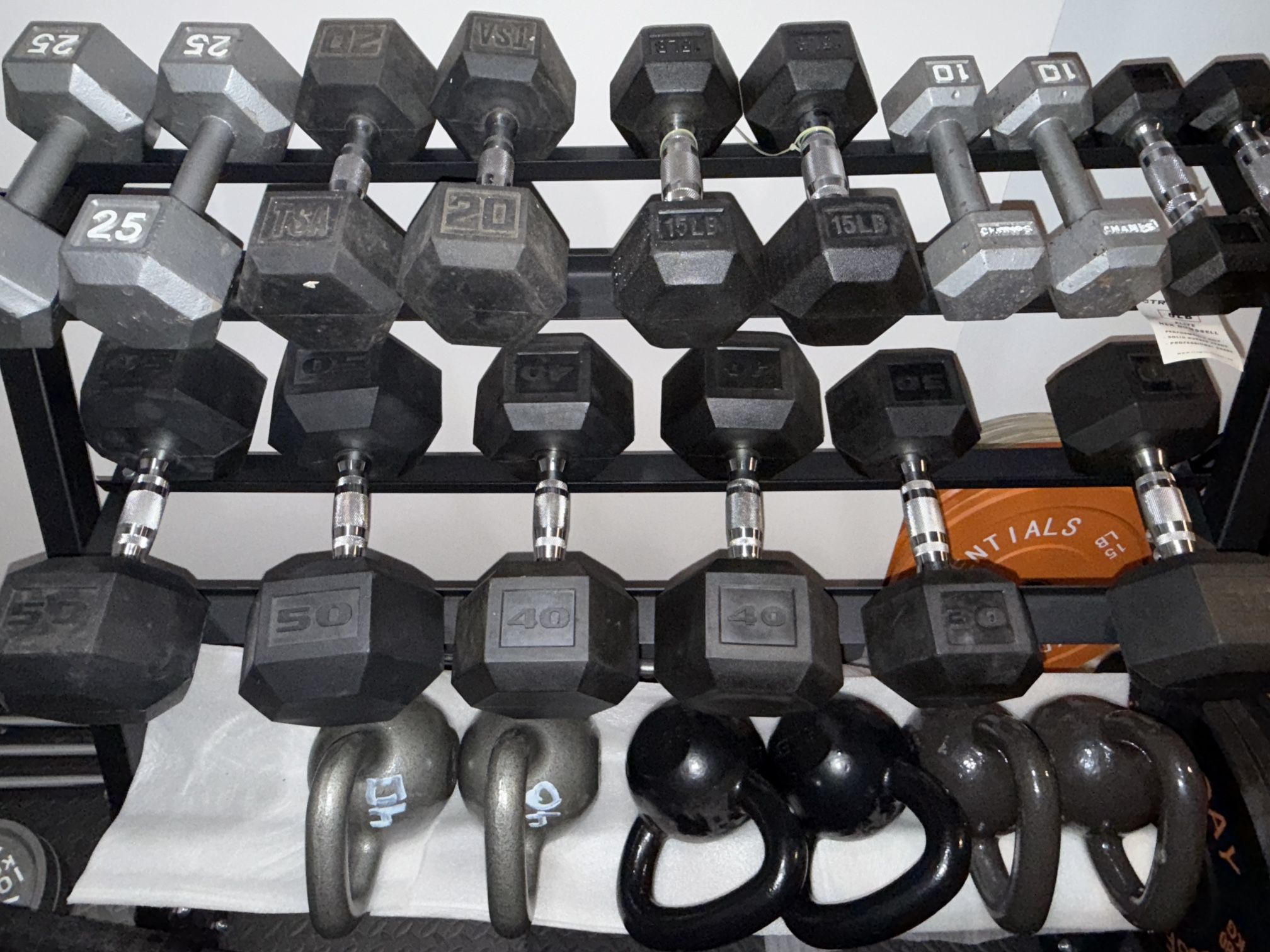 30 40 50 pound Rubber hex dumbbells dumbbell Dumbell dumbbel