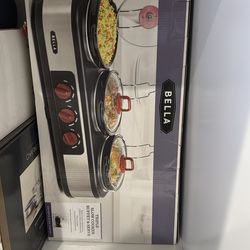 Bella triple slow cooker buffet