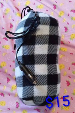 Portable car heated blanket