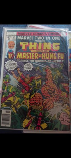 Marvel 2 In 1 Thing And Shang-chi Vintage Comic