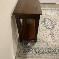 Hardwoodw sofa table / console table / credenza . Cherry hardwood . 48” L x 16” W x 29” H