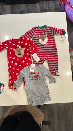 Christmas Baby Pajamas/Outfits, 3 Months 