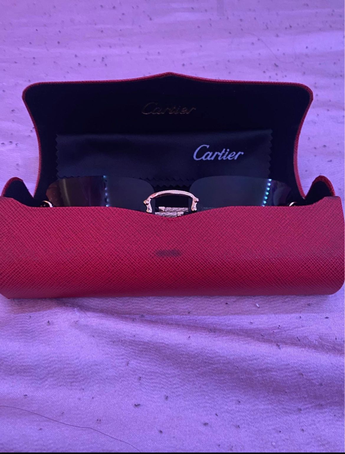 Cartier Sunglasses Black and gold