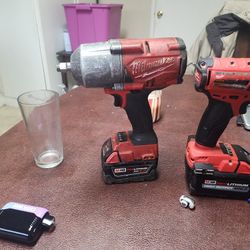 Pnematic 18v 1/2"  Impact Wrench With M18 RED LITHIUM BATTERY