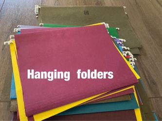 Hanging  folders  -  $1  for  10